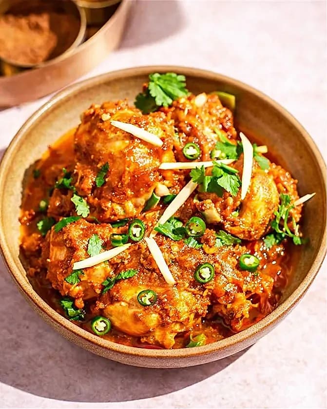 Traditional Chicken Karahi Made with Fresh Spices & Bold Flavors restaurant story