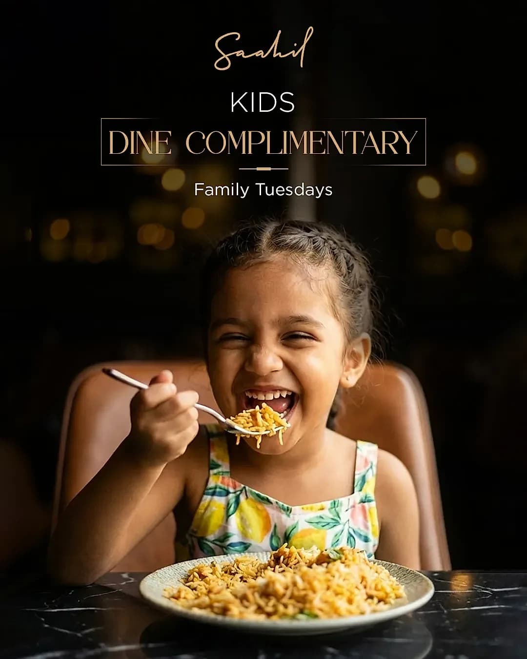 Kids Eat Free Every Tuesday - Saahil Restaurant, Sterling VA