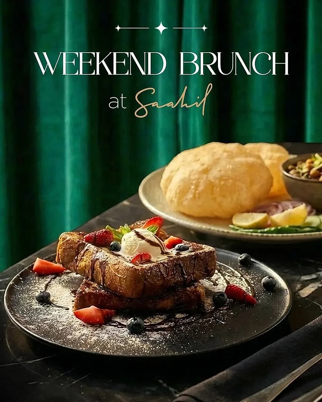 Weekend Brunch Menu at Saahil Restaurant