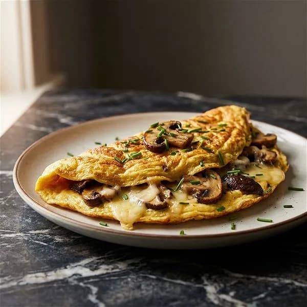 Cheese and Mushroom Omelette
